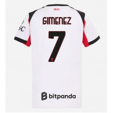 AC Milan Santiago Gimenez #7 Bortatröja Dam 2025-26 Korta ärmar
